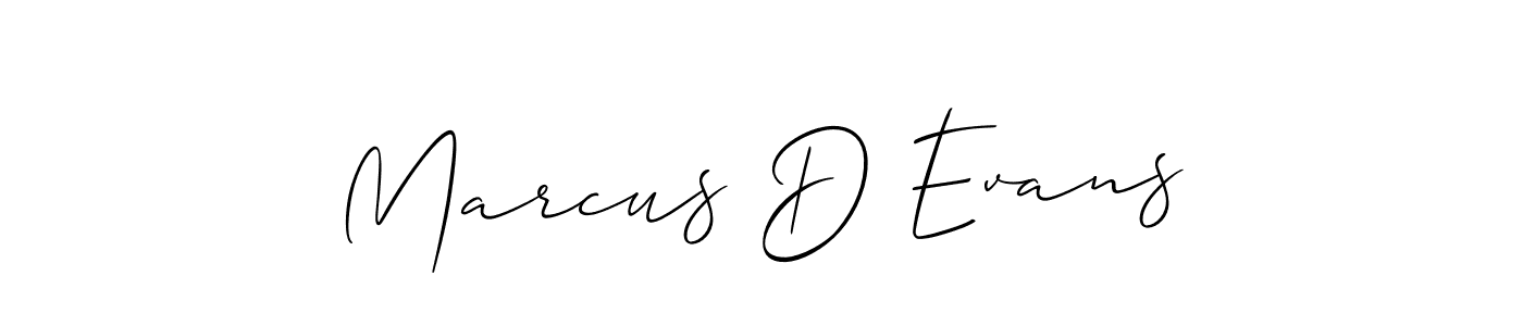Make a beautiful signature design for name Marcus D Evans. With this signature (Allison_Script) style, you can create a handwritten signature for free. Marcus D Evans signature style 2 images and pictures png