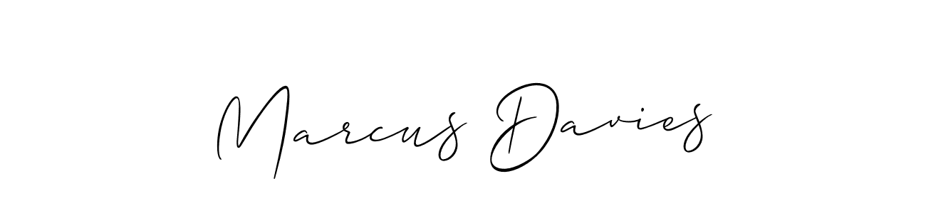 Use a signature maker to create a handwritten signature online. With this signature software, you can design (Allison_Script) your own signature for name Marcus Davies. Marcus Davies signature style 2 images and pictures png