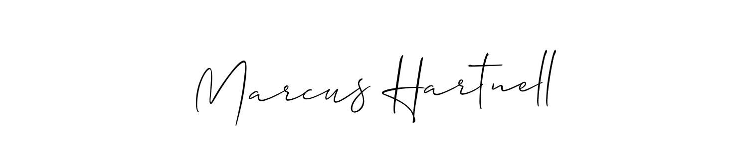 Use a signature maker to create a handwritten signature online. With this signature software, you can design (Allison_Script) your own signature for name Marcus Hartnell. Marcus Hartnell signature style 2 images and pictures png