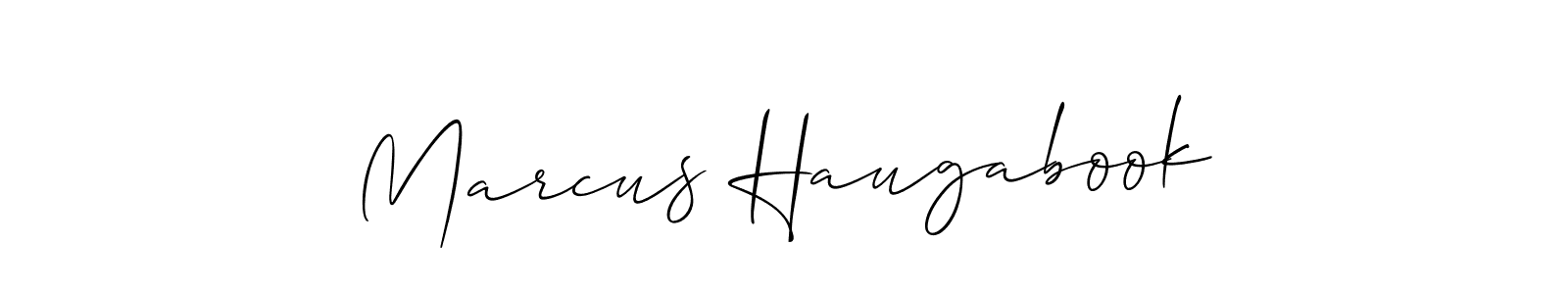 Design your own signature with our free online signature maker. With this signature software, you can create a handwritten (Allison_Script) signature for name Marcus Haugabook. Marcus Haugabook signature style 2 images and pictures png