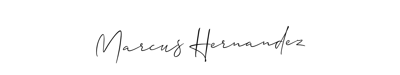 Use a signature maker to create a handwritten signature online. With this signature software, you can design (Allison_Script) your own signature for name Marcus Hernandez. Marcus Hernandez signature style 2 images and pictures png