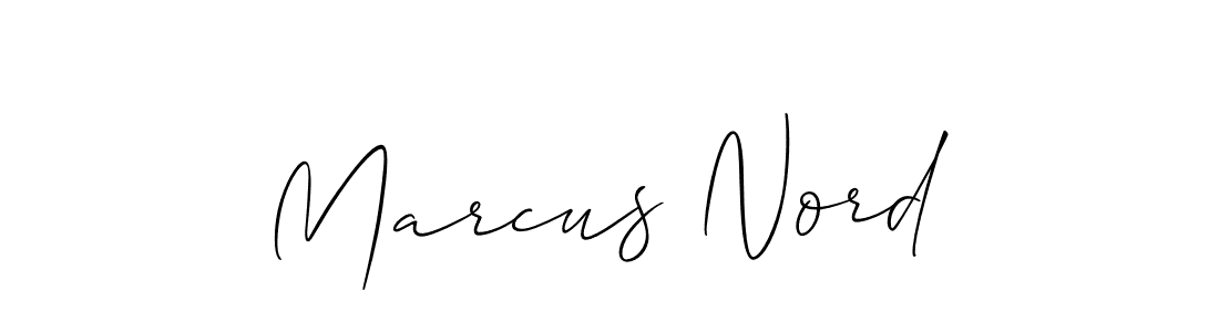 How to Draw Marcus Nord signature style? Allison_Script is a latest design signature styles for name Marcus Nord. Marcus Nord signature style 2 images and pictures png