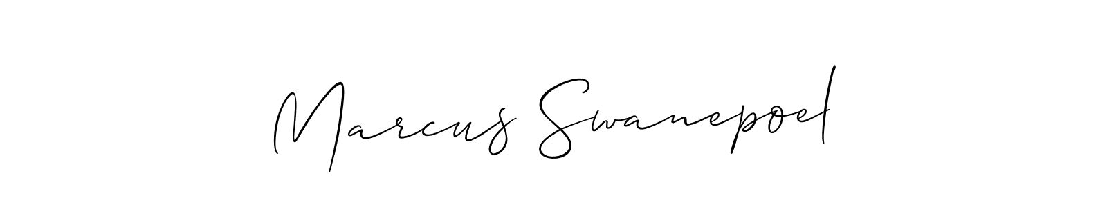 You should practise on your own different ways (Allison_Script) to write your name (Marcus Swanepoel) in signature. don't let someone else do it for you. Marcus Swanepoel signature style 2 images and pictures png