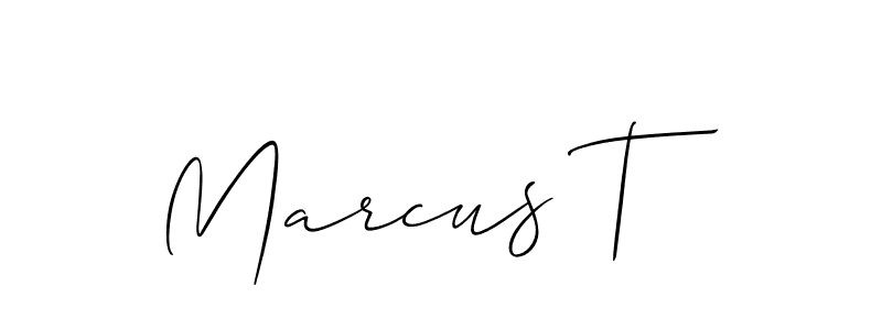 You should practise on your own different ways (Allison_Script) to write your name (Marcus T) in signature. don't let someone else do it for you. Marcus T signature style 2 images and pictures png