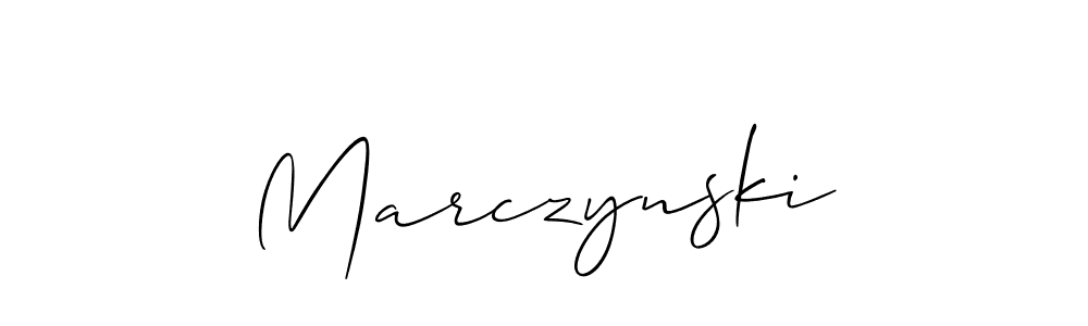 It looks lik you need a new signature style for name Marczynski. Design unique handwritten (Allison_Script) signature with our free signature maker in just a few clicks. Marczynski signature style 2 images and pictures png