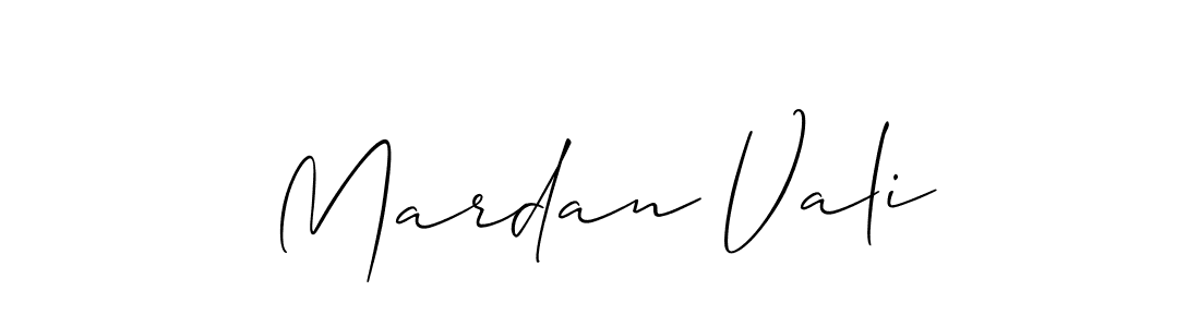 Design your own signature with our free online signature maker. With this signature software, you can create a handwritten (Allison_Script) signature for name Mardan Vali. Mardan Vali signature style 2 images and pictures png