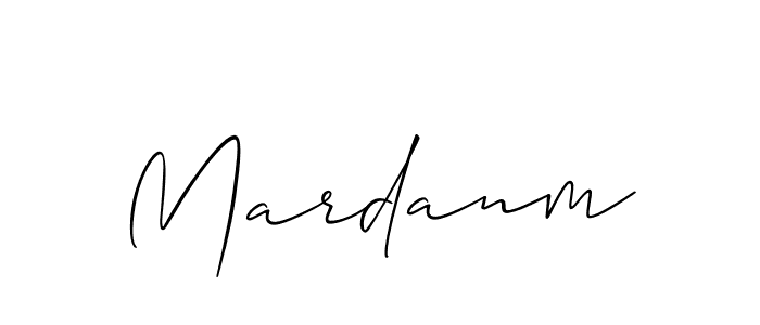 Make a beautiful signature design for name Mardanm. With this signature (Allison_Script) style, you can create a handwritten signature for free. Mardanm signature style 2 images and pictures png