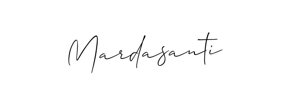 How to make Mardasanti name signature. Use Allison_Script style for creating short signs online. This is the latest handwritten sign. Mardasanti signature style 2 images and pictures png