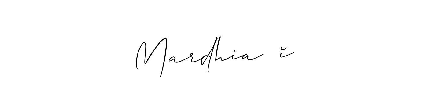 Once you've used our free online signature maker to create your best signature Allison_Script style, it's time to enjoy all of the benefits that Mardhia ʚĭɞ name signing documents. Mardhia ʚĭɞ signature style 2 images and pictures png