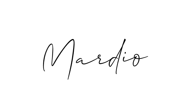 Create a beautiful signature design for name Mardio. With this signature (Allison_Script) fonts, you can make a handwritten signature for free. Mardio signature style 2 images and pictures png
