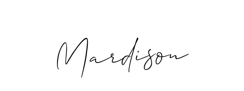 Design your own signature with our free online signature maker. With this signature software, you can create a handwritten (Allison_Script) signature for name Mardison. Mardison signature style 2 images and pictures png