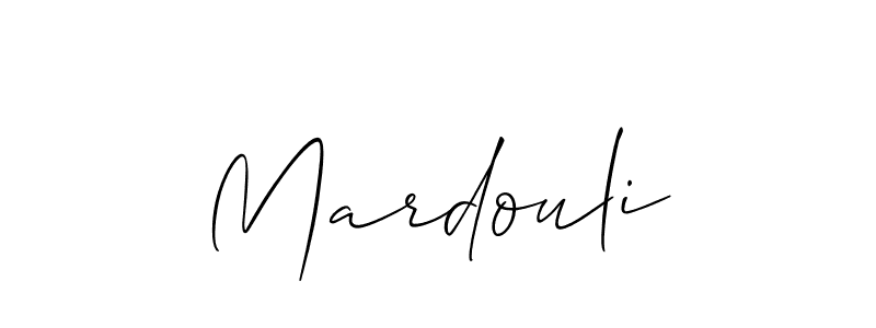 Similarly Allison_Script is the best handwritten signature design. Signature creator online .You can use it as an online autograph creator for name Mardouli. Mardouli signature style 2 images and pictures png