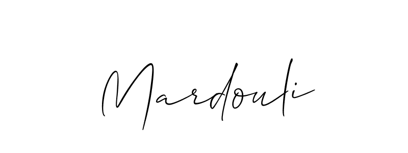 Similarly Allison_Script is the best handwritten signature design. Signature creator online .You can use it as an online autograph creator for name Mardouli. Mardouli signature style 2 images and pictures png