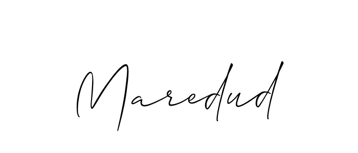 How to make Maredud signature? Allison_Script is a professional autograph style. Create handwritten signature for Maredud name. Maredud signature style 2 images and pictures png