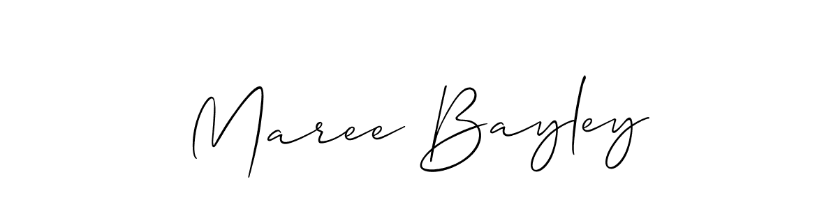 Create a beautiful signature design for name Maree Bayley. With this signature (Allison_Script) fonts, you can make a handwritten signature for free. Maree Bayley signature style 2 images and pictures png