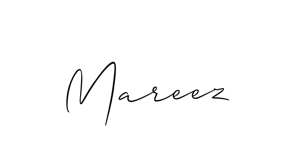 How to make Mareez name signature. Use Allison_Script style for creating short signs online. This is the latest handwritten sign. Mareez signature style 2 images and pictures png