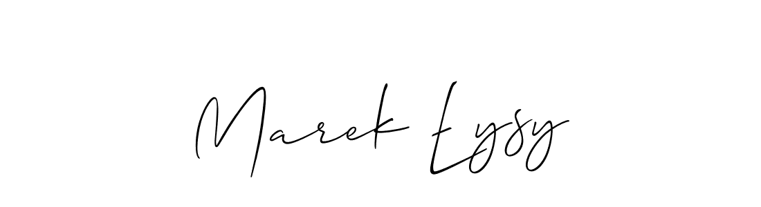 This is the best signature style for the Marek Łysy name. Also you like these signature font (Allison_Script). Mix name signature. Marek Łysy signature style 2 images and pictures png