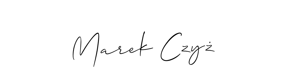 Best and Professional Signature Style for Marek Czyż. Allison_Script Best Signature Style Collection. Marek Czyż signature style 2 images and pictures png