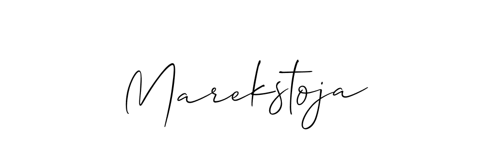 It looks lik you need a new signature style for name Marekstoja. Design unique handwritten (Allison_Script) signature with our free signature maker in just a few clicks. Marekstoja signature style 2 images and pictures png