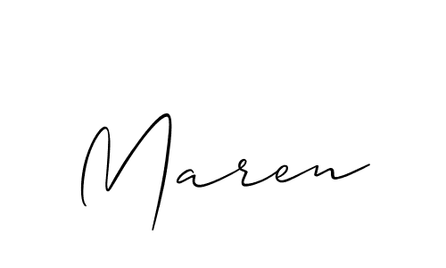 if you are searching for the best signature style for your name Maren. so please give up your signature search. here we have designed multiple signature styles  using Allison_Script. Maren signature style 2 images and pictures png