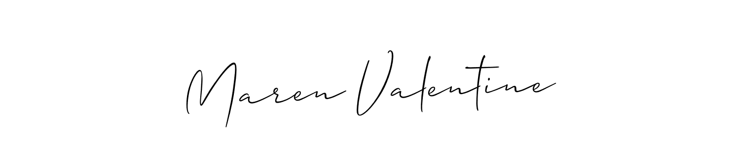 How to Draw Maren Valentine signature style? Allison_Script is a latest design signature styles for name Maren Valentine. Maren Valentine signature style 2 images and pictures png