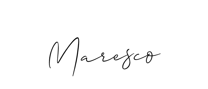 Maresco stylish signature style. Best Handwritten Sign (Allison_Script) for my name. Handwritten Signature Collection Ideas for my name Maresco. Maresco signature style 2 images and pictures png