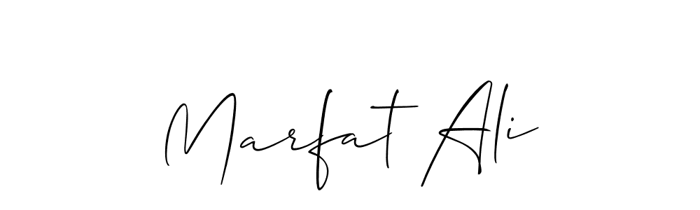 Also You can easily find your signature by using the search form. We will create Marfat Ali name handwritten signature images for you free of cost using Allison_Script sign style. Marfat Ali signature style 2 images and pictures png