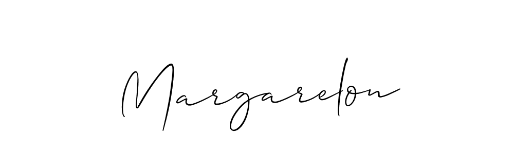 Once you've used our free online signature maker to create your best signature Allison_Script style, it's time to enjoy all of the benefits that Margarelon name signing documents. Margarelon signature style 2 images and pictures png