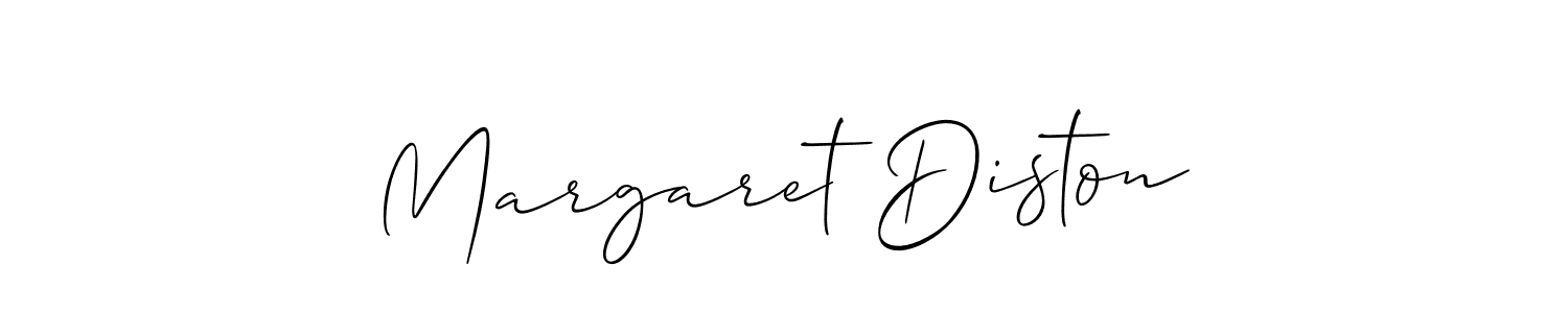 Similarly Allison_Script is the best handwritten signature design. Signature creator online .You can use it as an online autograph creator for name Margaret Diston. Margaret Diston signature style 2 images and pictures png