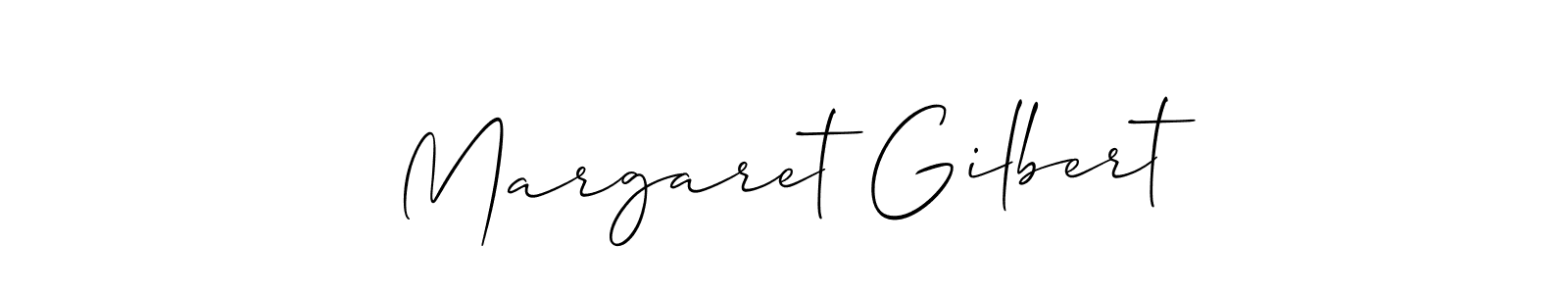 Margaret Gilbert stylish signature style. Best Handwritten Sign (Allison_Script) for my name. Handwritten Signature Collection Ideas for my name Margaret Gilbert. Margaret Gilbert signature style 2 images and pictures png