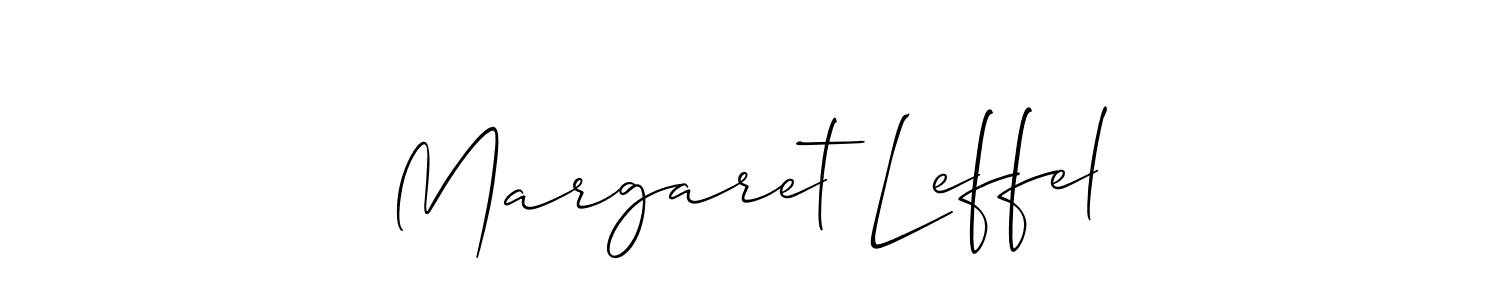 How to Draw Margaret Leffel signature style? Allison_Script is a latest design signature styles for name Margaret Leffel. Margaret Leffel signature style 2 images and pictures png