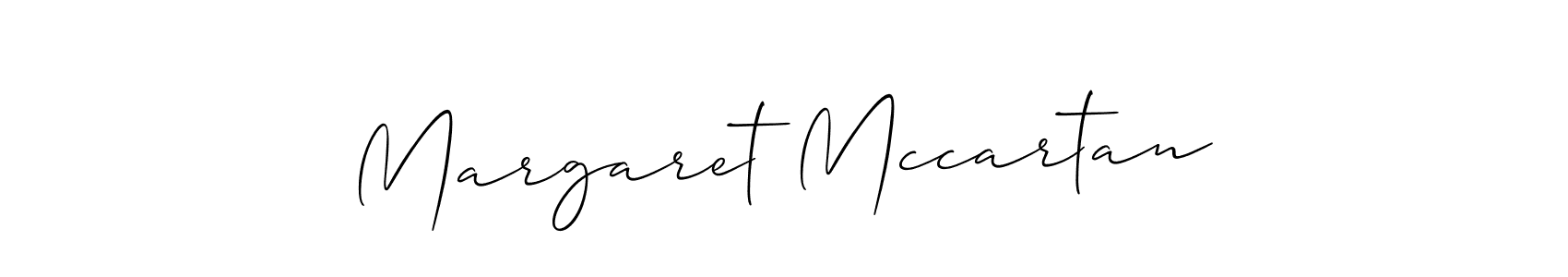 How to make Margaret Mccartan name signature. Use Allison_Script style for creating short signs online. This is the latest handwritten sign. Margaret Mccartan signature style 2 images and pictures png