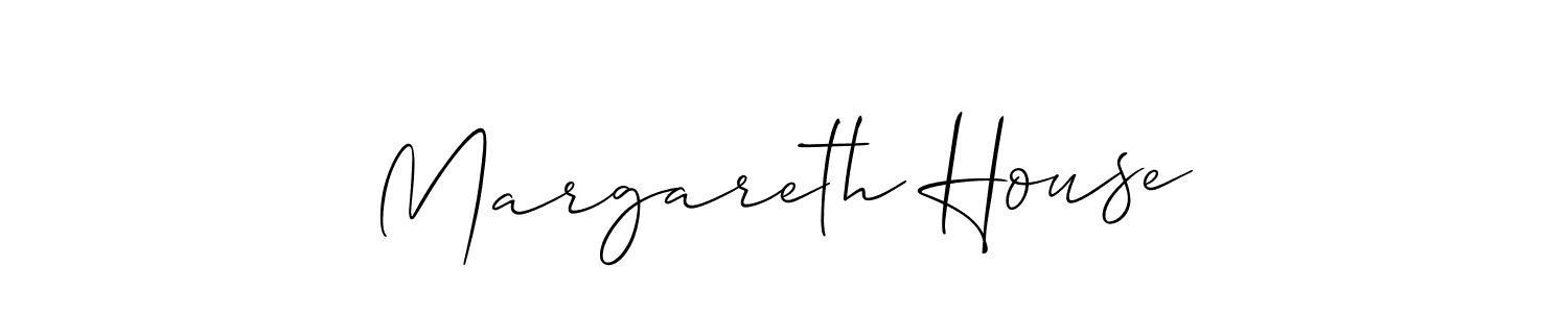 if you are searching for the best signature style for your name Margareth House. so please give up your signature search. here we have designed multiple signature styles  using Allison_Script. Margareth House signature style 2 images and pictures png