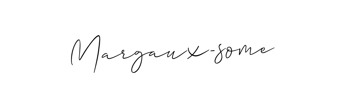 How to Draw Margaux-some signature style? Allison_Script is a latest design signature styles for name Margaux-some. Margaux-some signature style 2 images and pictures png
