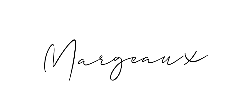 Create a beautiful signature design for name Margeaux. With this signature (Allison_Script) fonts, you can make a handwritten signature for free. Margeaux signature style 2 images and pictures png