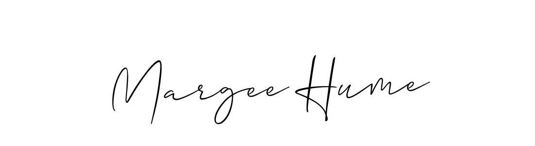 This is the best signature style for the Margee Hume name. Also you like these signature font (Allison_Script). Mix name signature. Margee Hume signature style 2 images and pictures png