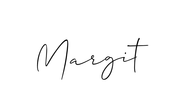 Make a beautiful signature design for name Margit. With this signature (Allison_Script) style, you can create a handwritten signature for free. Margit signature style 2 images and pictures png