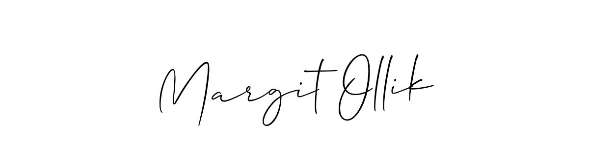 How to make Margit Ollik signature? Allison_Script is a professional autograph style. Create handwritten signature for Margit Ollik name. Margit Ollik signature style 2 images and pictures png