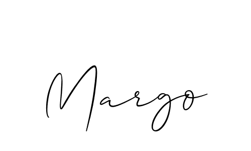 How to make Margo name signature. Use Allison_Script style for creating short signs online. This is the latest handwritten sign. Margo signature style 2 images and pictures png