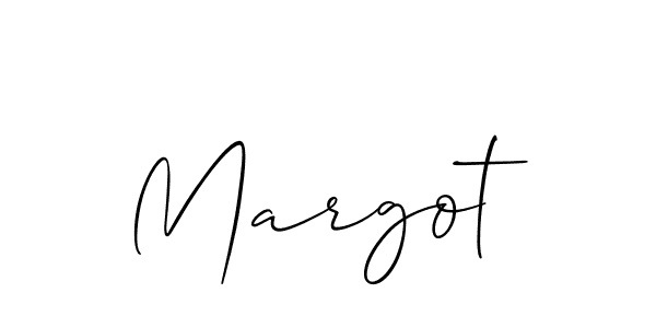 You should practise on your own different ways (Allison_Script) to write your name (Margot) in signature. don't let someone else do it for you. Margot signature style 2 images and pictures png