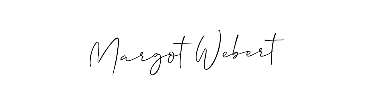 Also we have Margot Webert name is the best signature style. Create professional handwritten signature collection using Allison_Script autograph style. Margot Webert signature style 2 images and pictures png