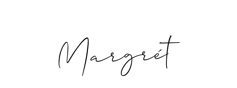 You can use this online signature creator to create a handwritten signature for the name Margrét. This is the best online autograph maker. Margrét signature style 2 images and pictures png