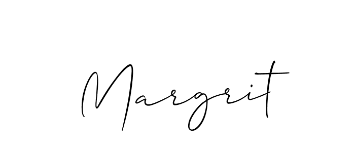 How to make Margrit signature? Allison_Script is a professional autograph style. Create handwritten signature for Margrit name. Margrit signature style 2 images and pictures png