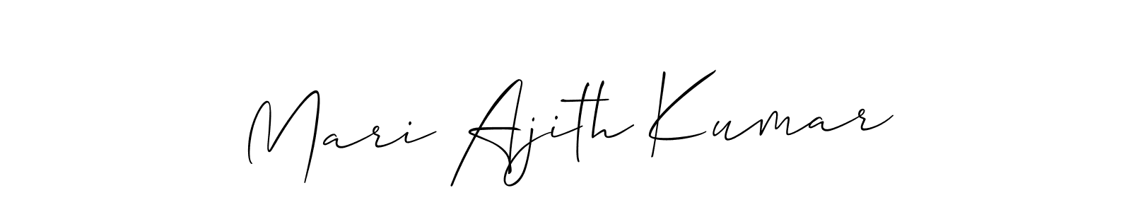 How to make Mari Ajith Kumar signature? Allison_Script is a professional autograph style. Create handwritten signature for Mari Ajith Kumar name. Mari Ajith Kumar signature style 2 images and pictures png