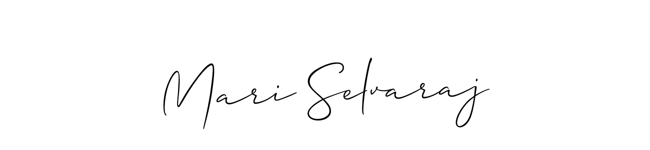 Allison_Script is a professional signature style that is perfect for those who want to add a touch of class to their signature. It is also a great choice for those who want to make their signature more unique. Get Mari Selvaraj name to fancy signature for free. Mari Selvaraj signature style 2 images and pictures png