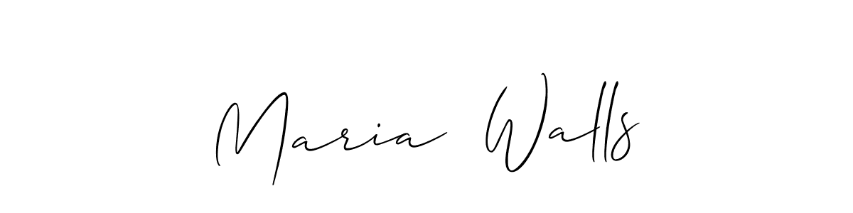 Allison_Script is a professional signature style that is perfect for those who want to add a touch of class to their signature. It is also a great choice for those who want to make their signature more unique. Get Maria  Walls name to fancy signature for free. Maria  Walls signature style 2 images and pictures png