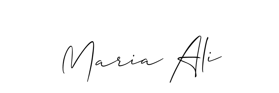 You should practise on your own different ways (Allison_Script) to write your name (Maria Ali) in signature. don't let someone else do it for you. Maria Ali signature style 2 images and pictures png