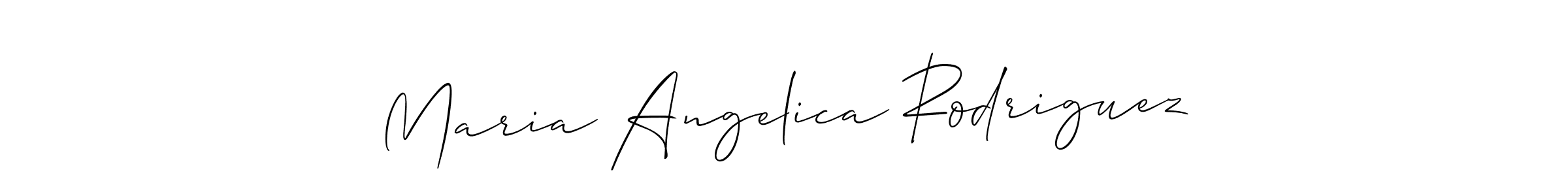 Make a short Maria Angelica Rodriguez signature style. Manage your documents anywhere anytime using Allison_Script. Create and add eSignatures, submit forms, share and send files easily. Maria Angelica Rodriguez signature style 2 images and pictures png
