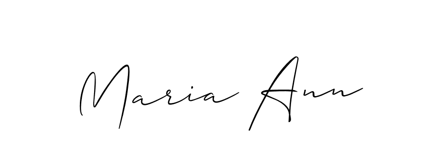 Maria Ann stylish signature style. Best Handwritten Sign (Allison_Script) for my name. Handwritten Signature Collection Ideas for my name Maria Ann. Maria Ann signature style 2 images and pictures png