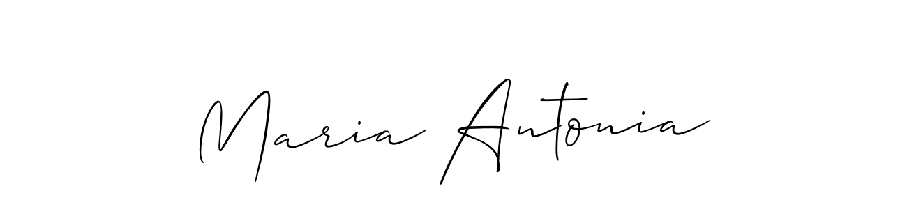 Create a beautiful signature design for name Maria Antonia. With this signature (Allison_Script) fonts, you can make a handwritten signature for free. Maria Antonia signature style 2 images and pictures png